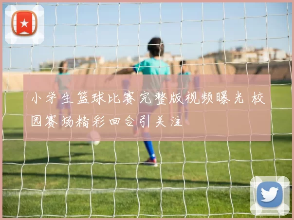 小学生篮球比赛完整版视频曝光 校园赛场精彩回合引关注