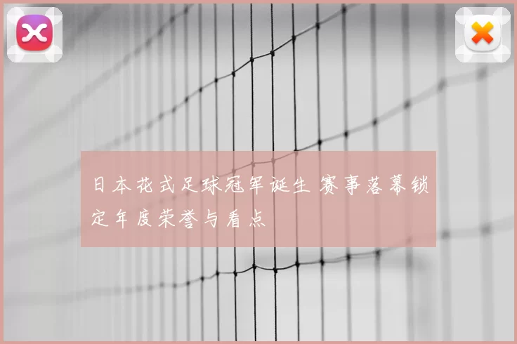 日本花式足球冠军诞生 赛事落幕锁定年度荣誉与看点
